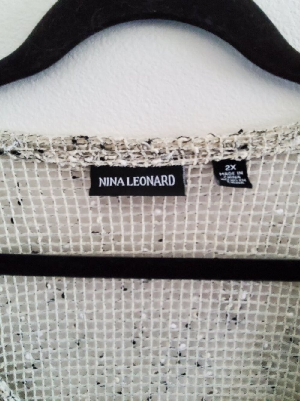 Nina Leonard mesh cardigan - Picture 2 of 2